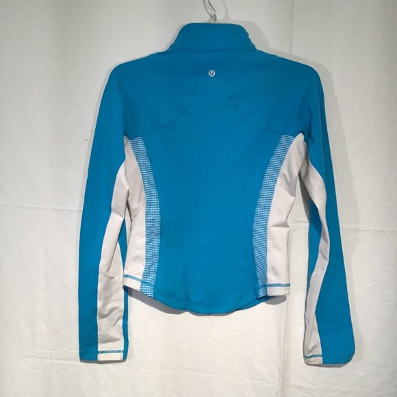 Lululemon Blue & White Gingham Shape Up Jacket Size 6 - Picture 8 of 8